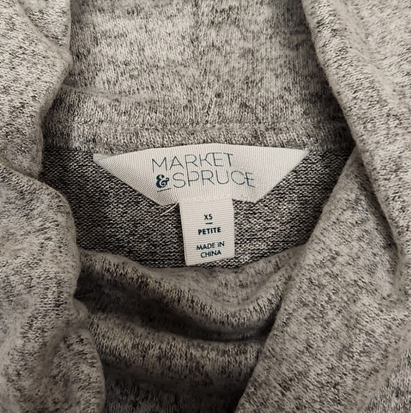 NWOT Market & Spruce Cowl Neck Lightweight Sweater Top Size XSP - Picture 2 of 8